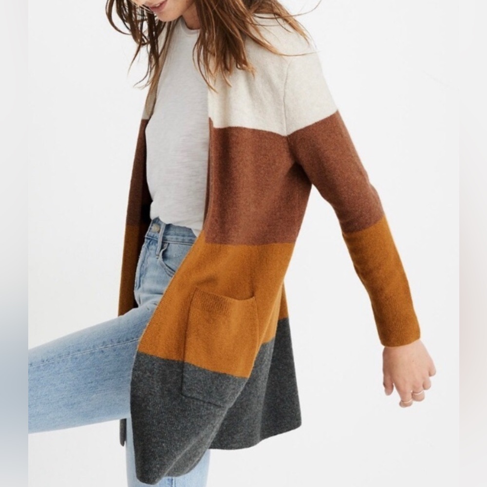 Colorblock Madewell Cardigan
